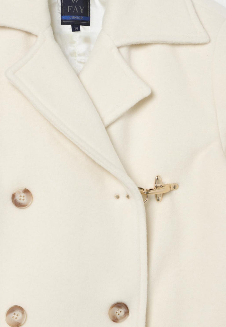 Fay cappotto bianco bambina in lana