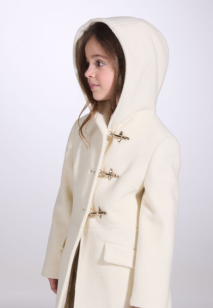 Cappotto bambina Fay panna in lana