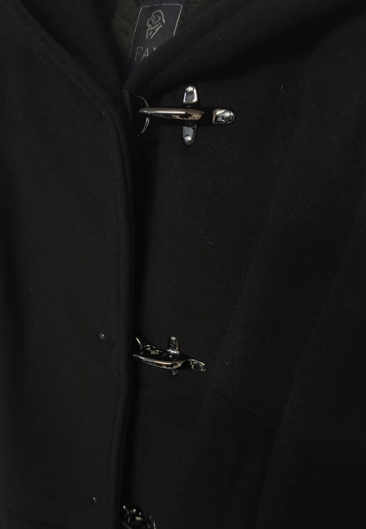Cappotto bambina Fay nero in lana