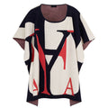 Poncho bambina Fay multicolor in lana e cashmere