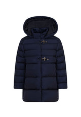 Piumino lungo bambina Fay blu in nylon