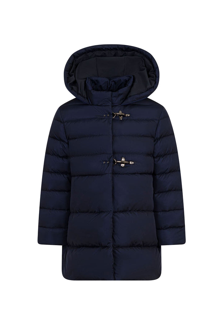 Piumino lungo bambina Fay blu in nylon