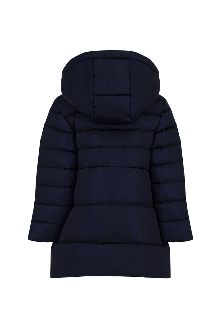 Piumino lungo bambina Fay blu in nylon