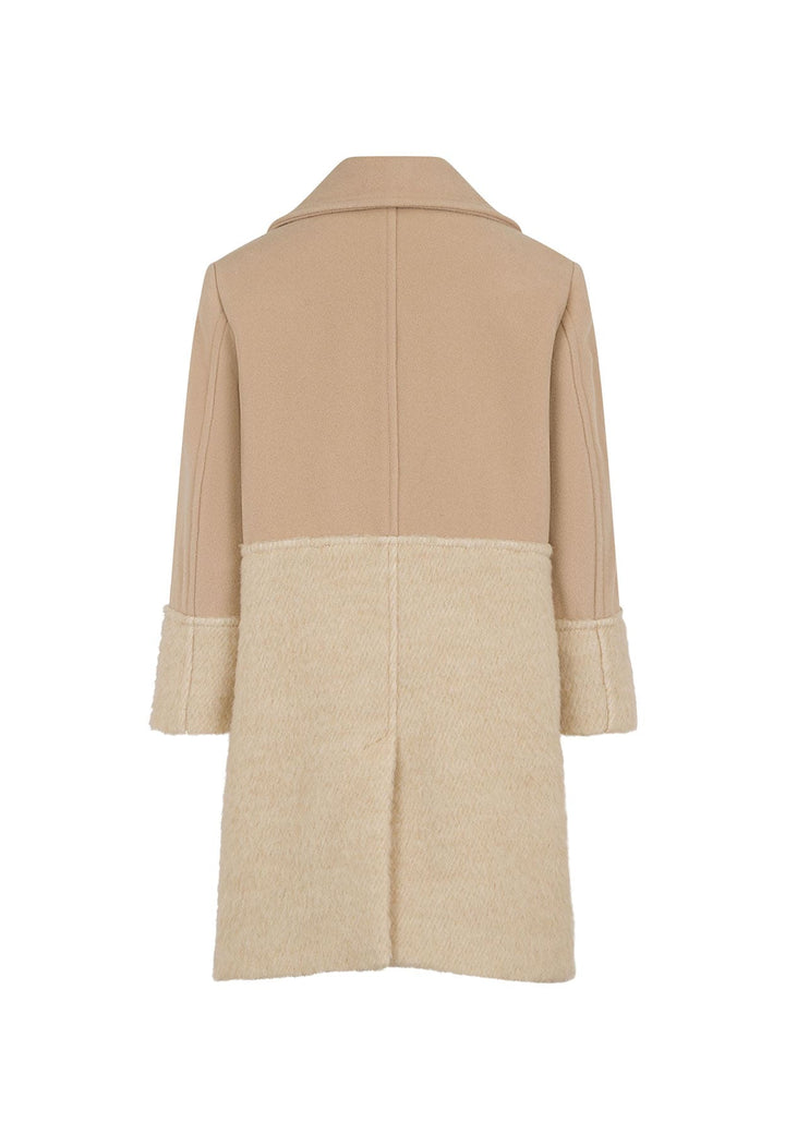 Cappotto bambina Fay beige in lana