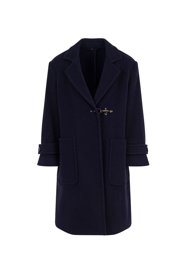 Cappotto bambina Fay blu in misto cashmere