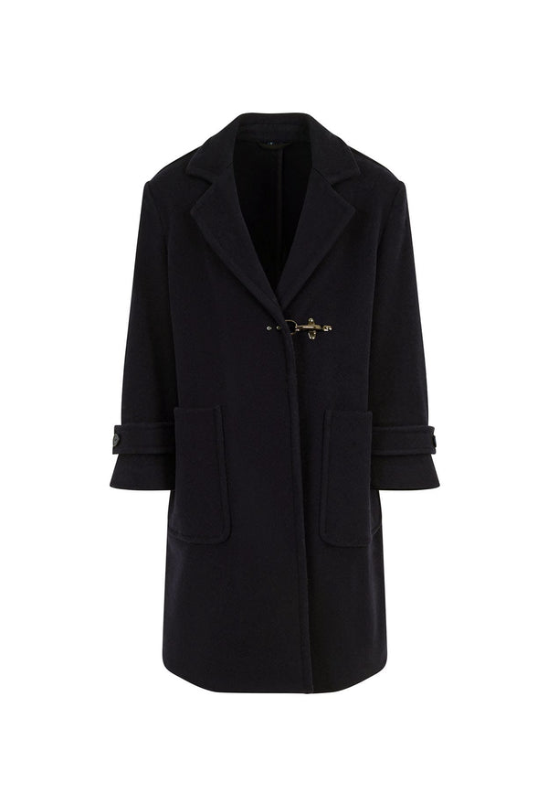 Cappotto bambina Fay nero in misto cashmere