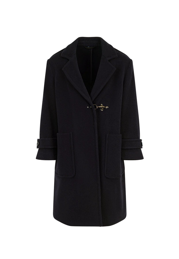 Cappotto bambina Fay nero in misto cashmere