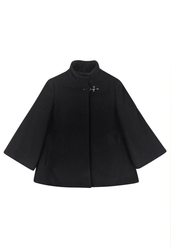 Cappa bambina Fay nera in lana