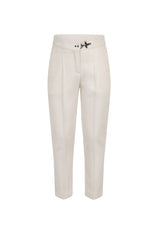 Pantalone chino bambina Fay panna in misto lana