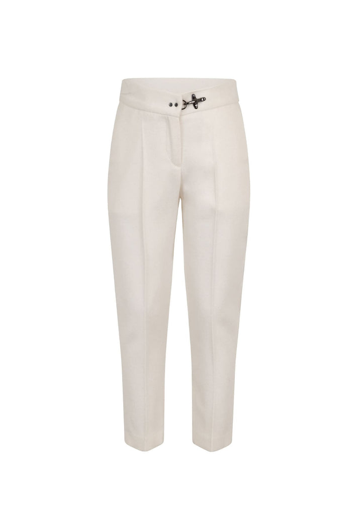Pantalone chino bambina Fay panna in misto lana