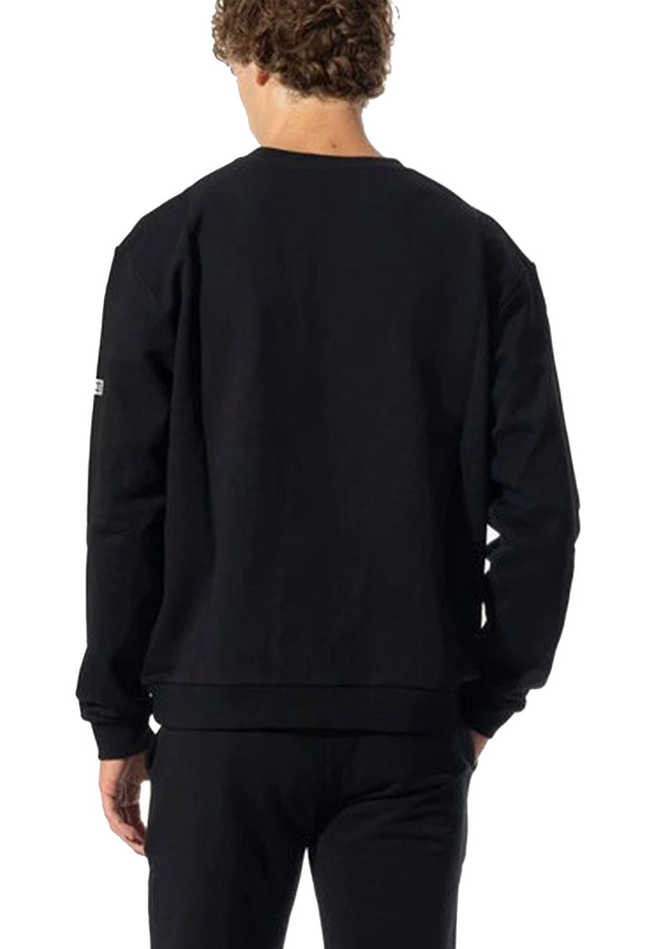 Felpa GCDS unisex nera in cotone