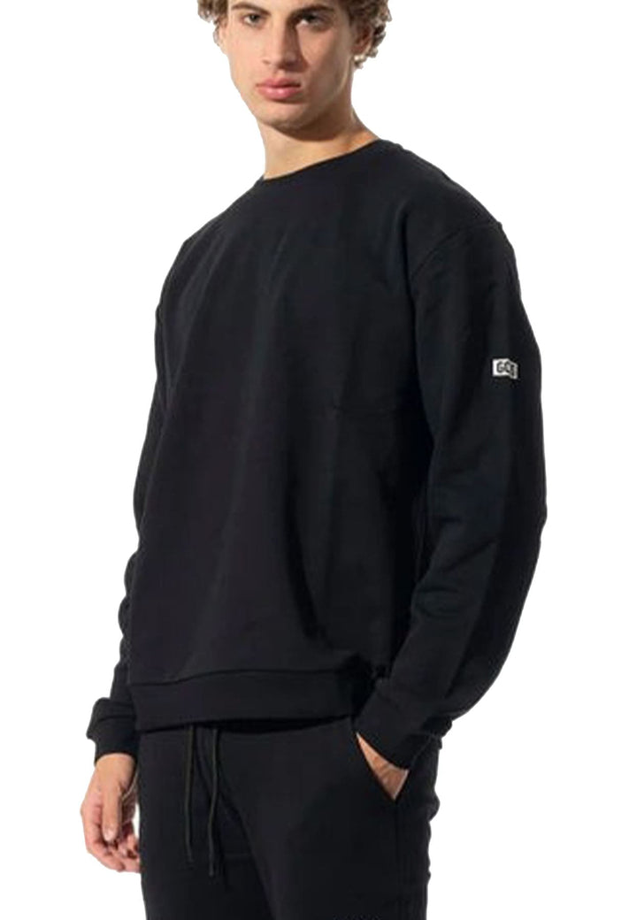 Felpa GCDS unisex nera in cotone