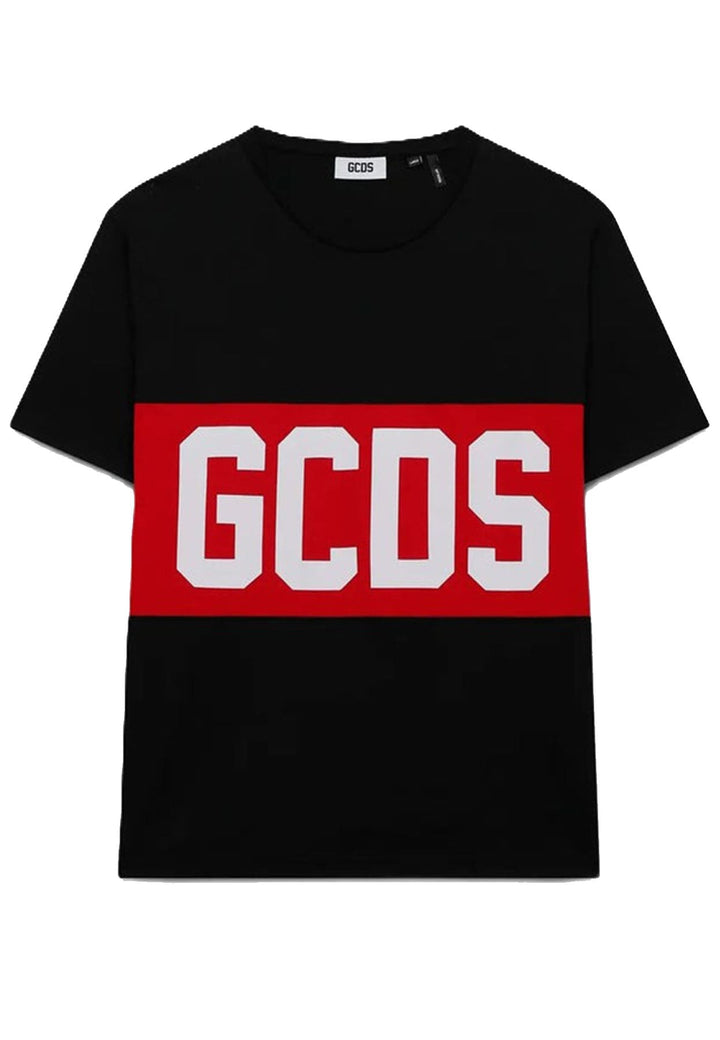 T-shirt GCDS unisex nera in cotone