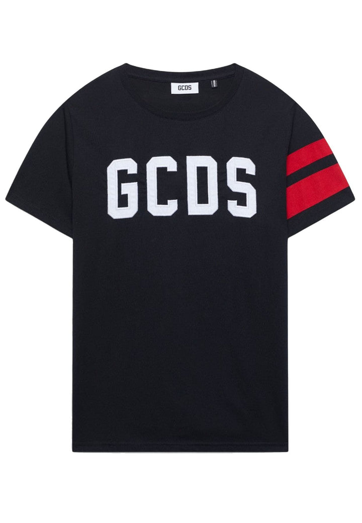 T-shirt GCDS unisex nera in cotone