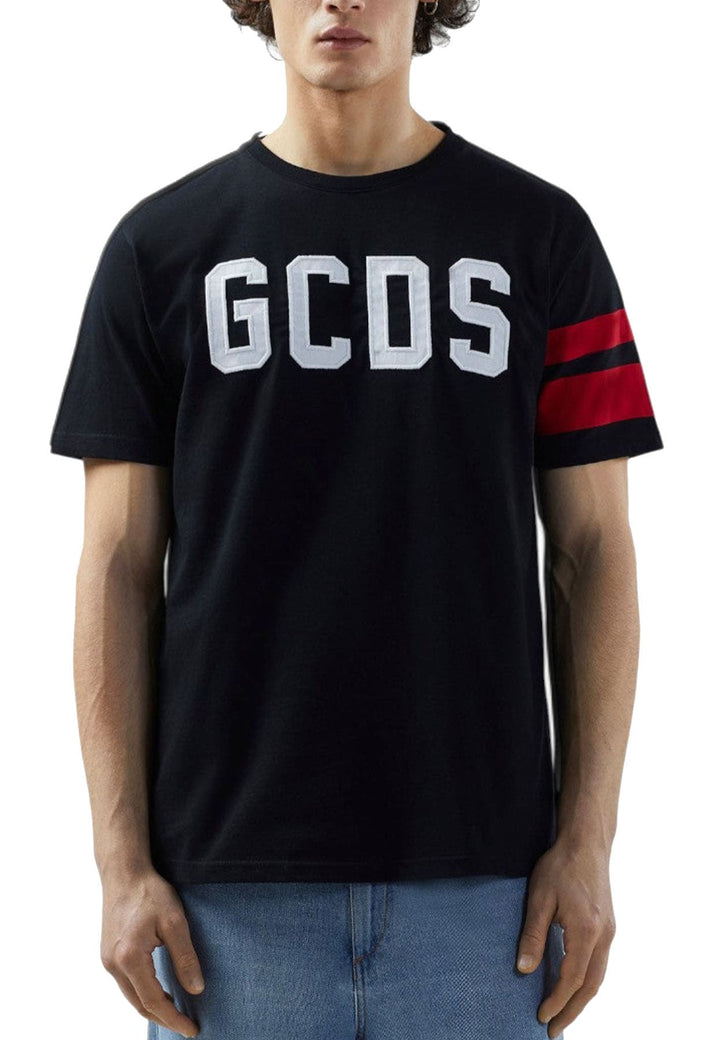 T-shirt GCDS unisex nera in cotone