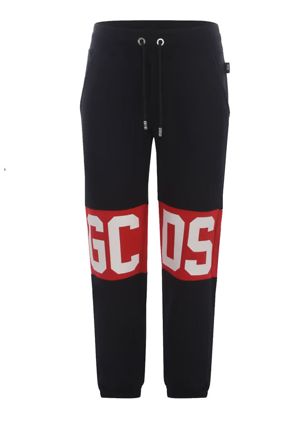 Pantalone sportivo nero unisex GCDS in cotone
