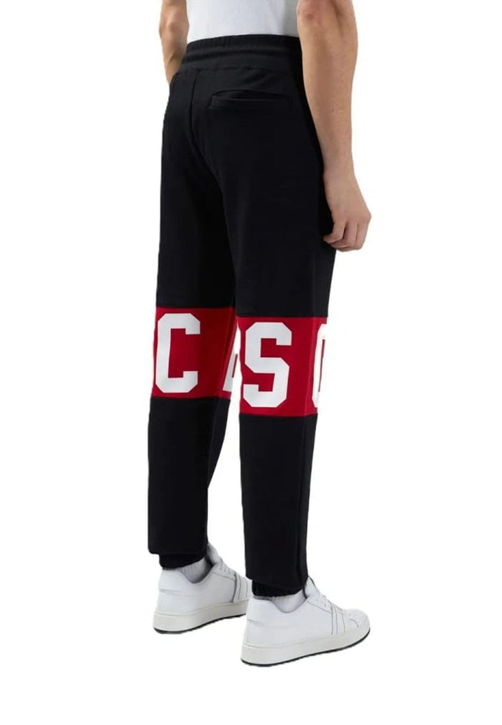 Pantalone sportivo nero unisex GCDS in cotone