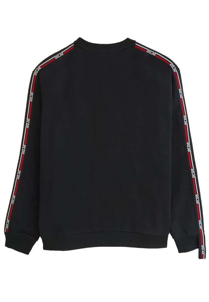 Felpa GCDS unisex nero in cotone