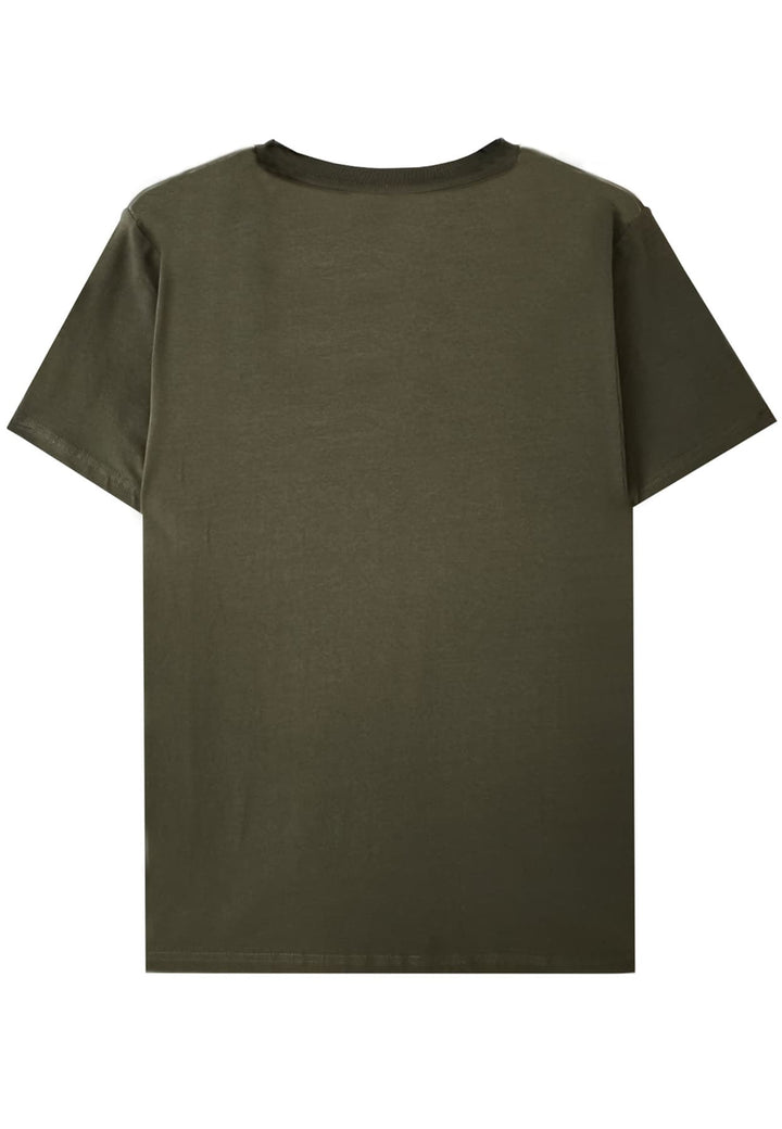 T-shirt GCDS unisex verde in cotone elasticizzato