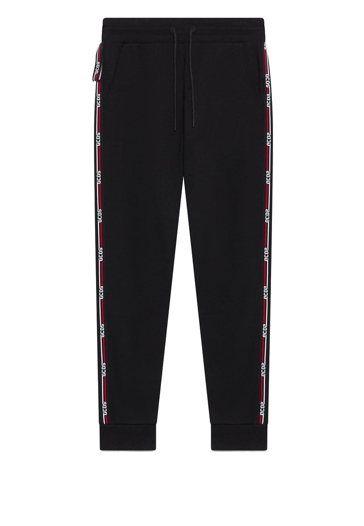 Pantalone sportivo nero unisex GCDS in cotone
