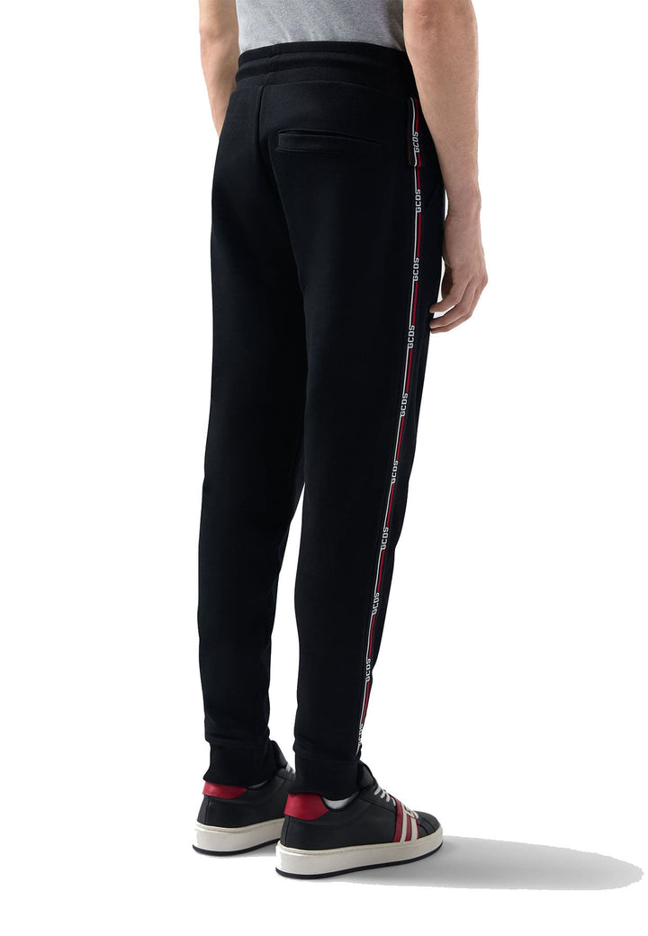 Pantalone sportivo nero unisex GCDS in cotone