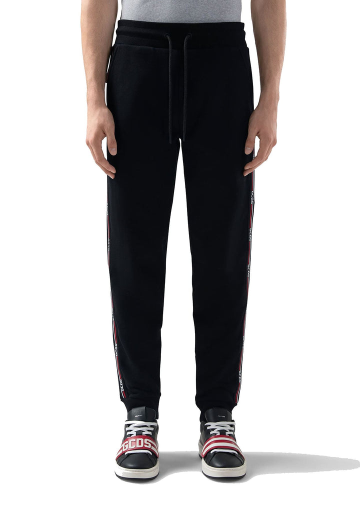 Pantalone sportivo nero unisex GCDS in cotone
