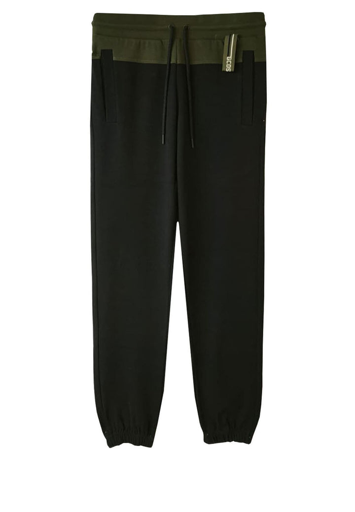 Pantalone sportivo nero unisex GCDS in piquet