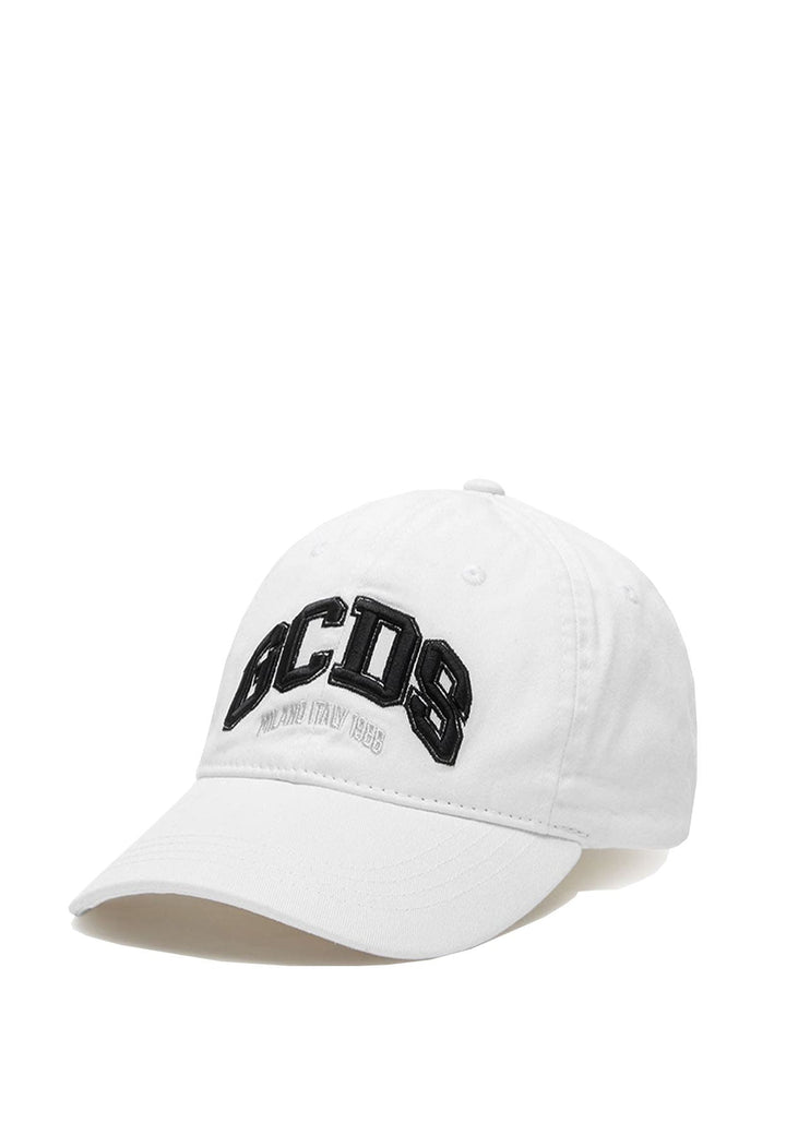 Cappello GCDS unisex bianco in cotone