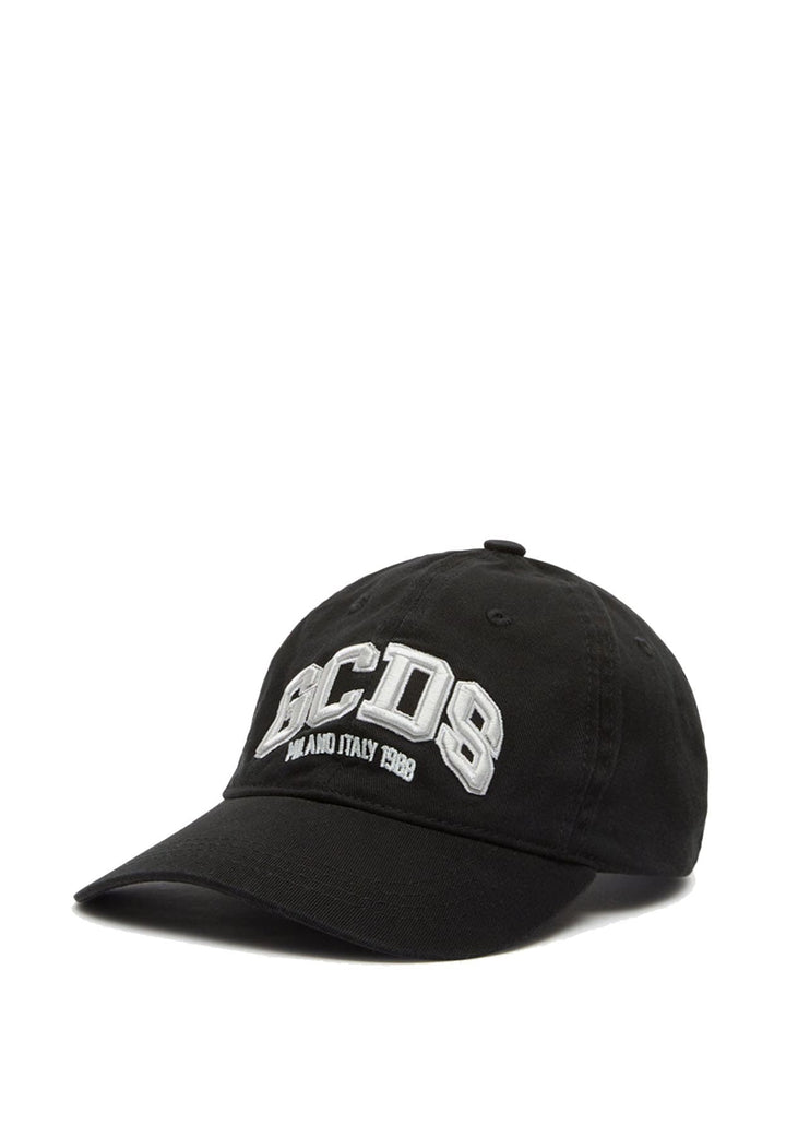 Cappello GCDS unisex nero in cotone