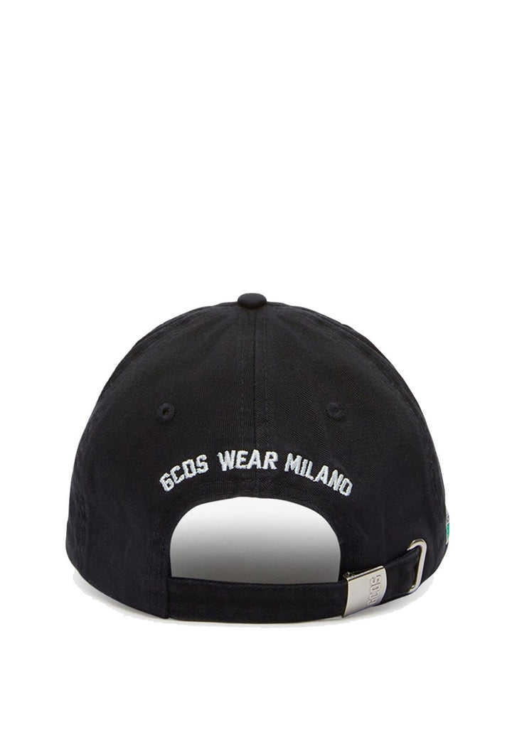 Cappello GCDS unisex nero in cotone