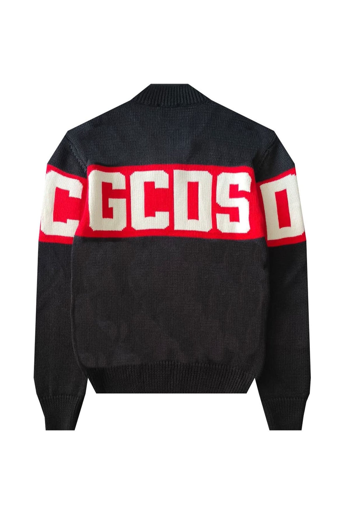 Maglia bambino GCDS kids nera in misto lana