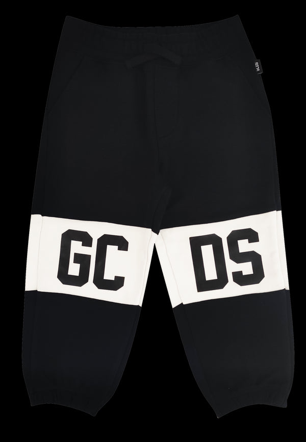 Pantalone sportivo bambino GCDS nero in cotone