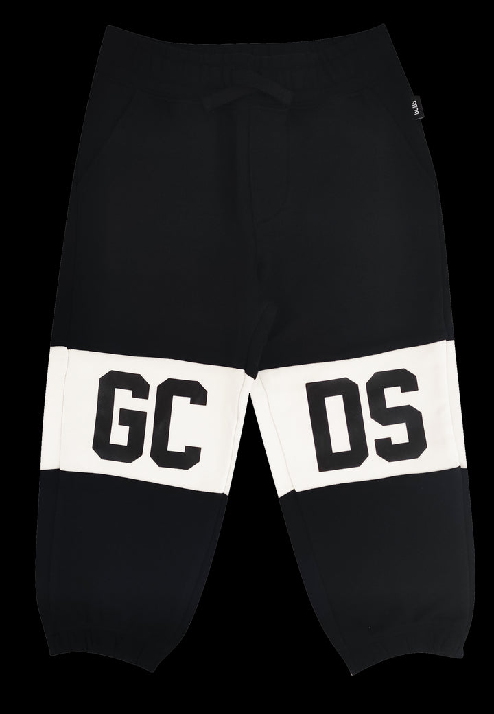 Pantalone sportivo bambino GCDS nero in cotone