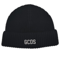 GCDS berretto nero bambino in cotone