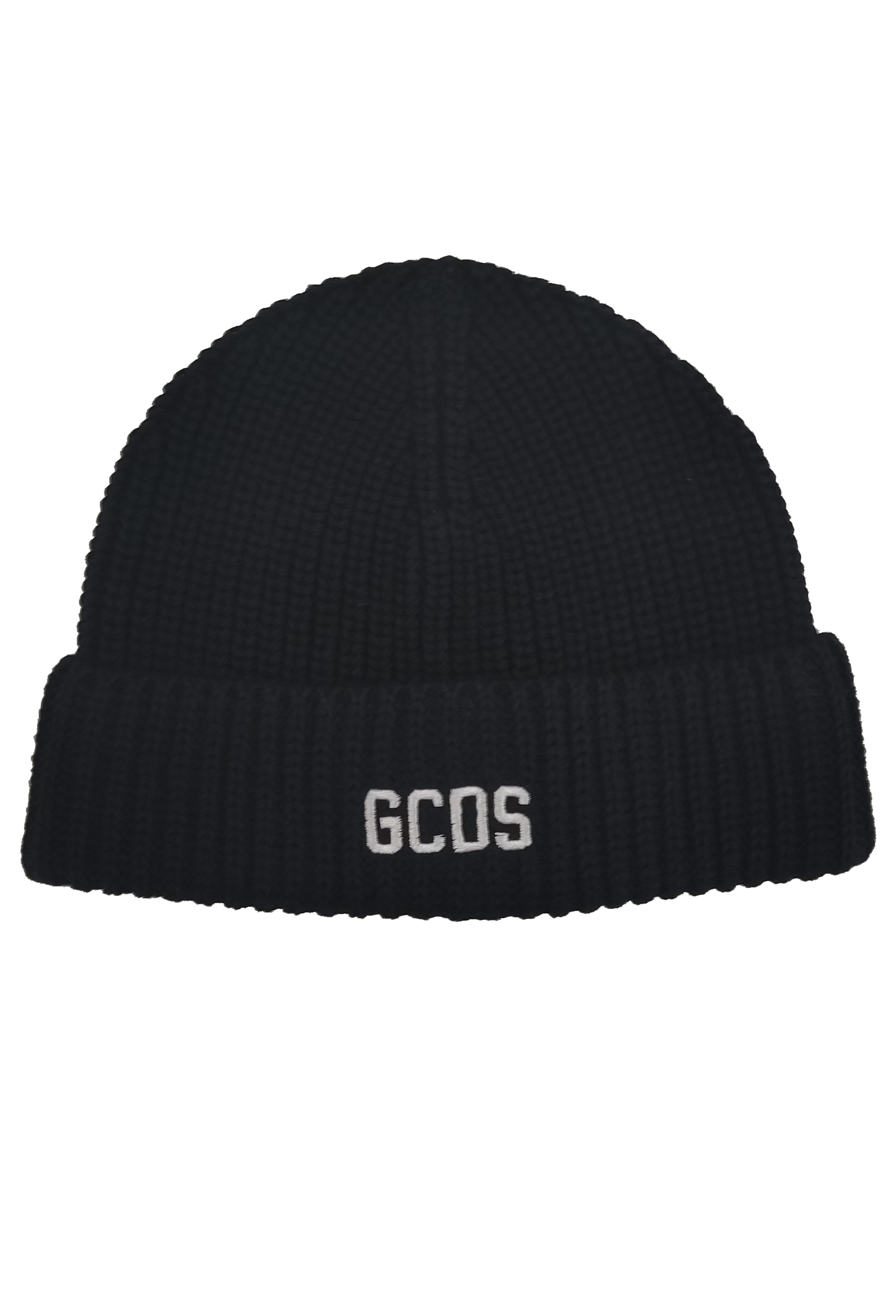 GCDS berretto nero bambino in cotone