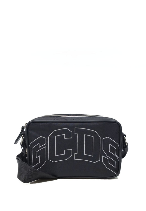 Borsa GCDS a tracolla nero unisex in nylon