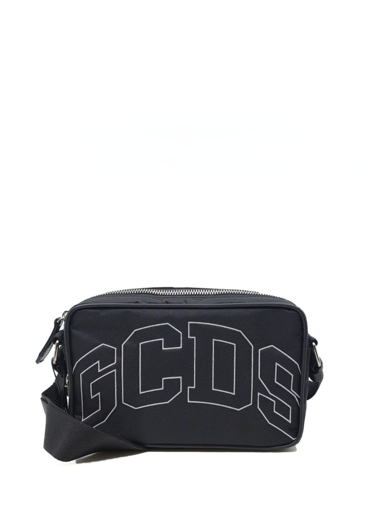 Borsa GCDS a tracolla nero unisex in nylon