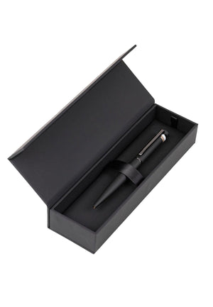 Penna nera Hugo Boss in metallo
