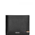 Portafoglio uomo Hugo Boss nero in pelle vegana
