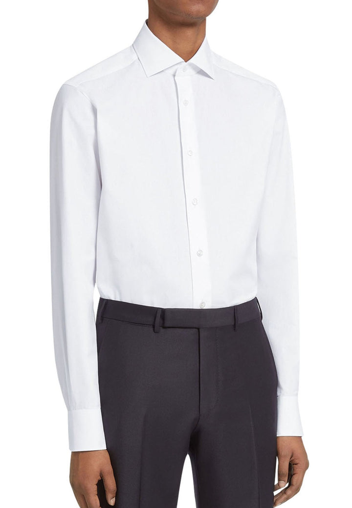 Camicia bianca uomo JCMan in tessuto elasticizzato no stiro