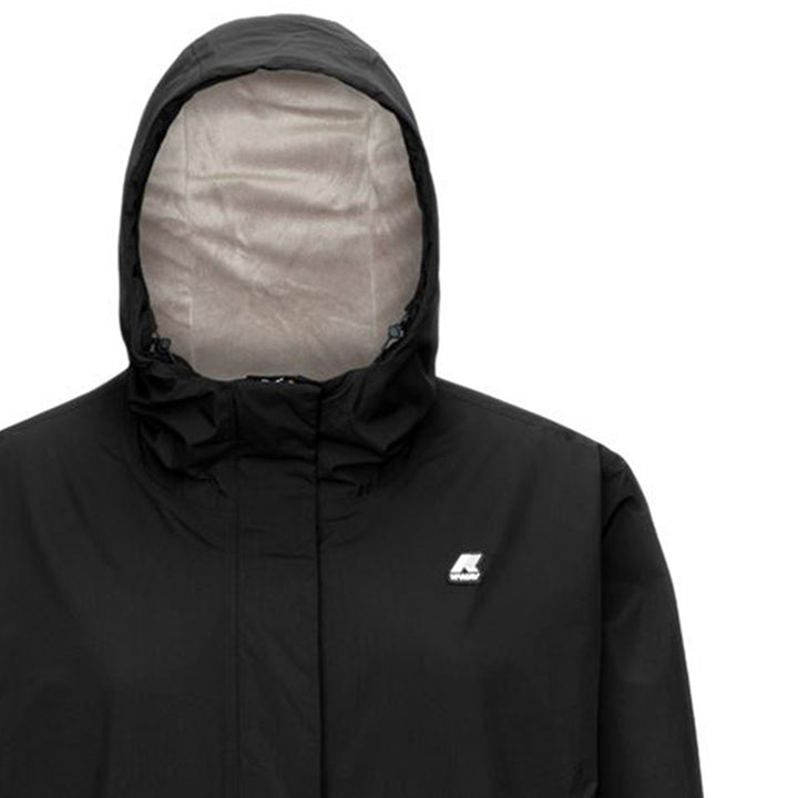 Giacca Sophie bambina K-Way micro ripstop nera in nylon