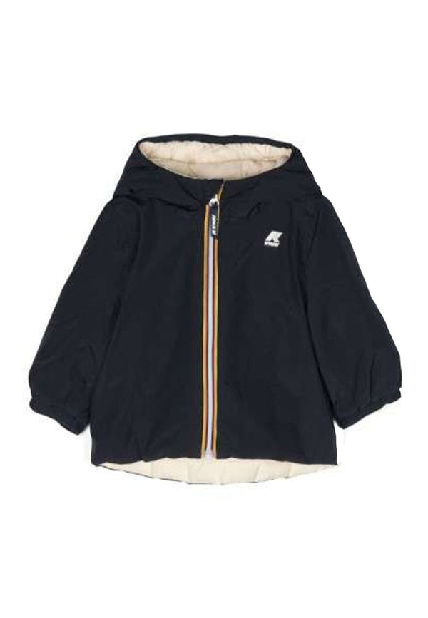 Giubbino neonato K-Way E.Jack thermo double blu/beige