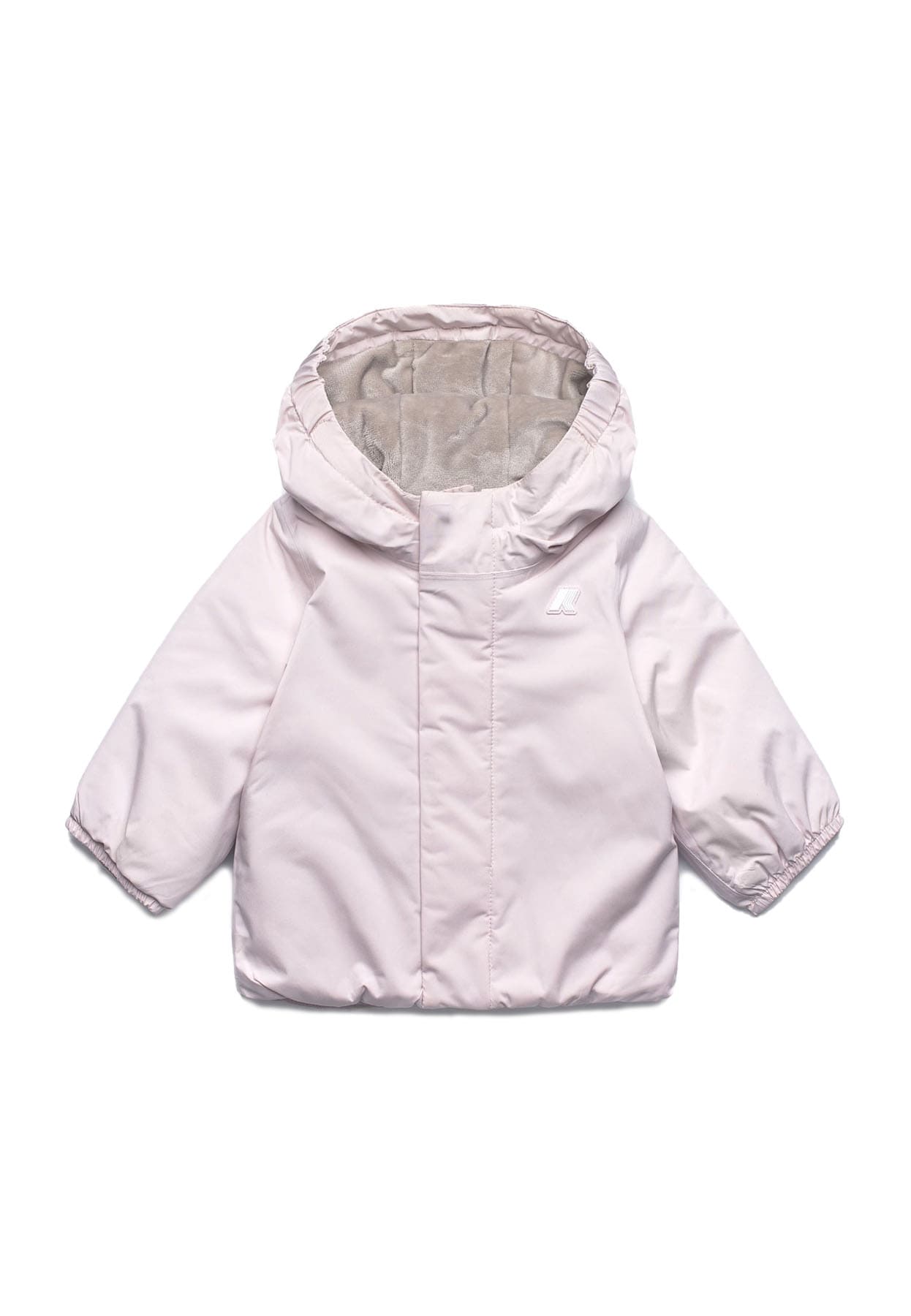 Giubbino neonata K-Way E. Jack soft touch marmotta rosa in nylon