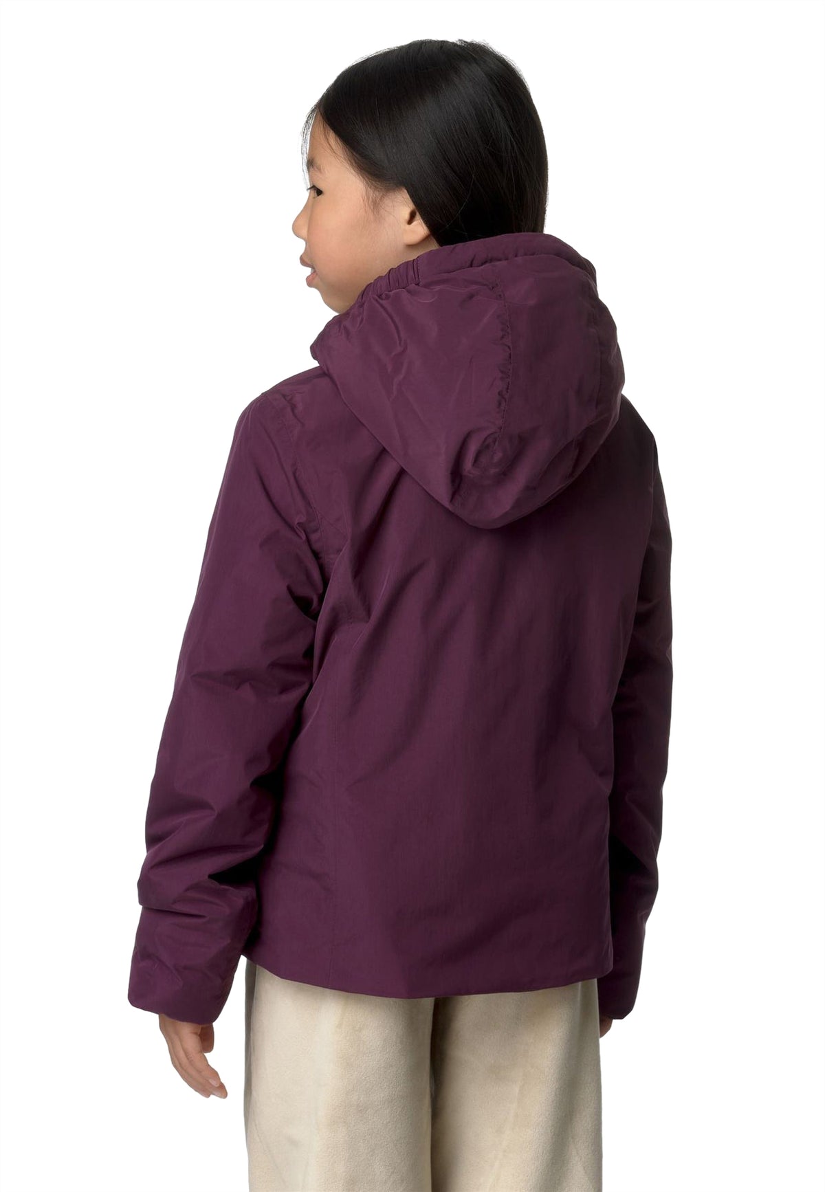 Giubbino bambina K-Way P. Lily soft touch marmotta viola in nylon