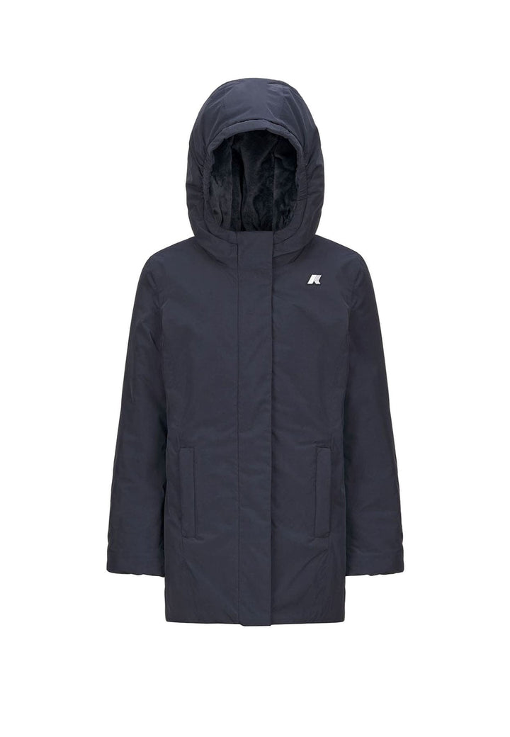 Giubbino bambina K - Way P. Denise soft touch marmotta blu in nylon