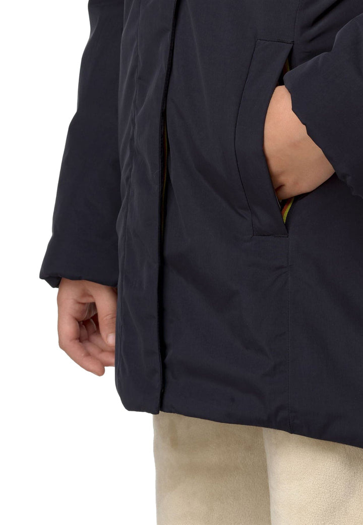 Giubbino bambina K - Way P. Denise soft touch marmotta blu in nylon