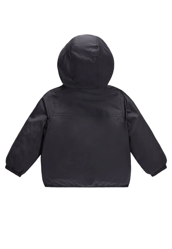 Giubbino neonato K-Way Le Vrai 3.0 Claudine orsetto nero in nylon