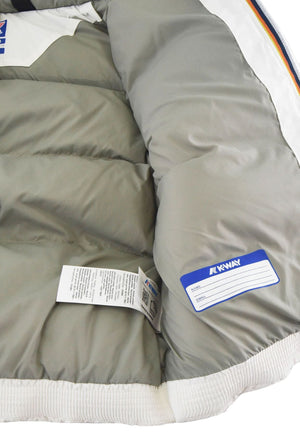 Giubbino bambina K-Way P. Le Vrai 4.0 Aurele Heavy bianco in nylon