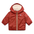Giubbino neonato K--Way E. Le Vrai 4.0 Claudine orsetto rosso scuro in nylon
