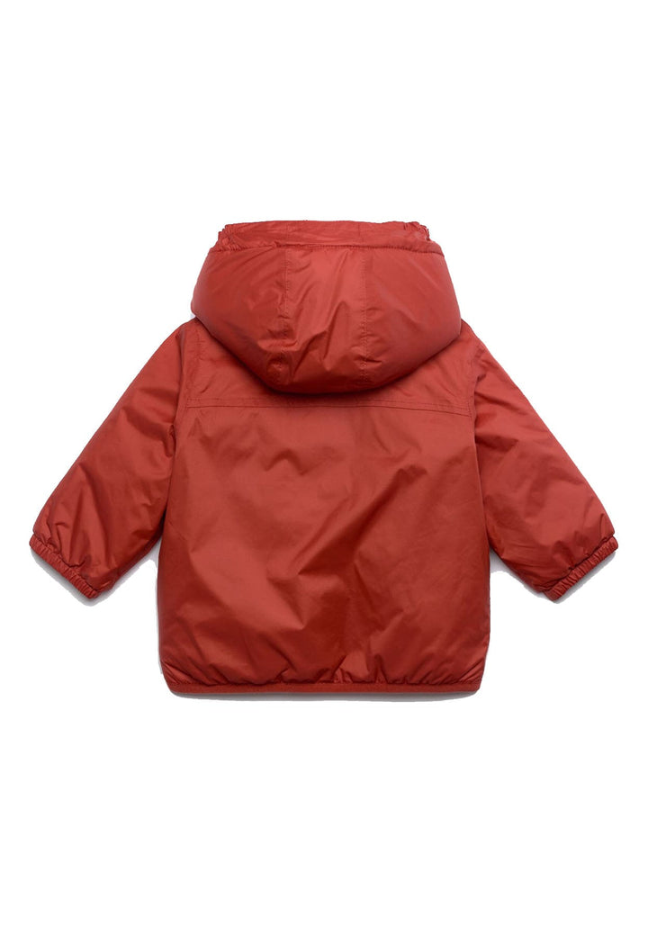 Giubbino neonato K--Way E. Le Vrai 4.0 Claudine orsetto rosso scuro in nylon